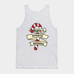 Santa's Favorite Christmas Red Head Tank Top